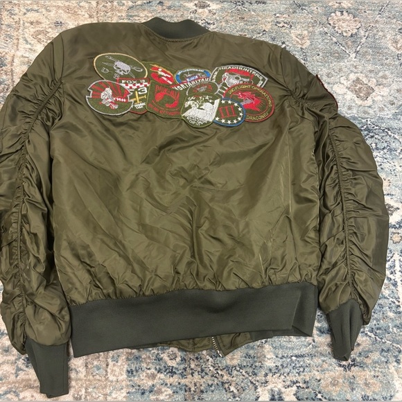 Uncle Ralph Dark Green Bomber Jacket, size Large - Picture 7 of 7